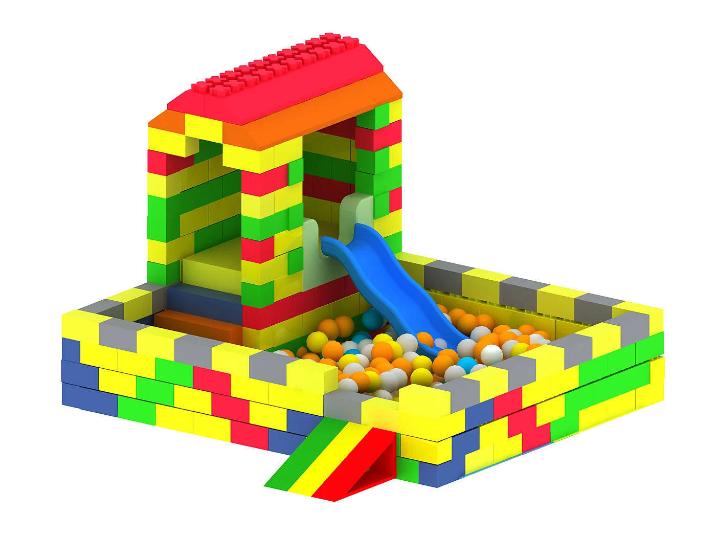 Large-format EPP building blocks for children playground and indoor play centers