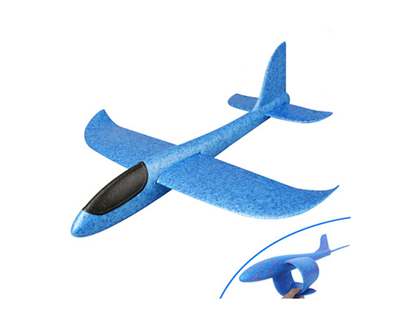 EPP foam model airplane and RC glider — lightweight, crash-resistant, shape-molded fuselage