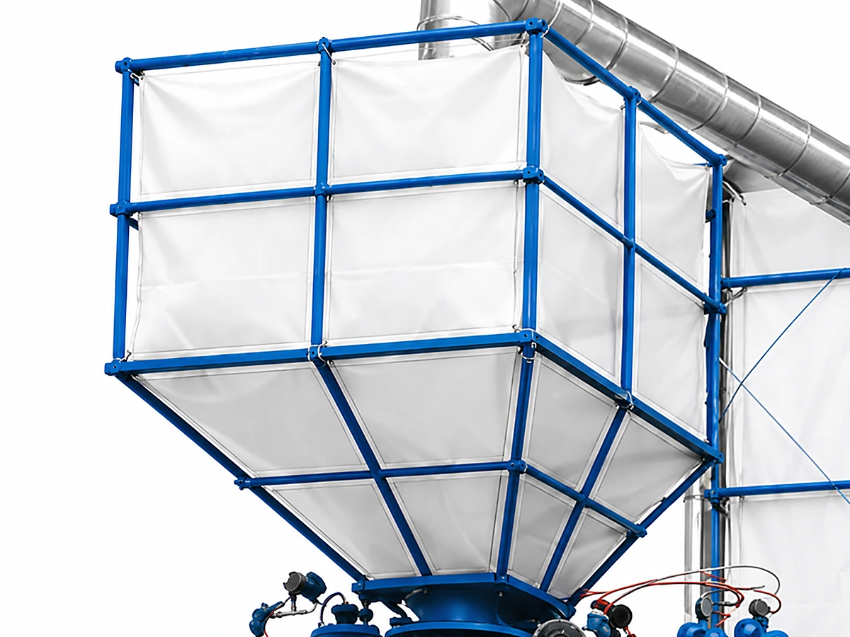 1. Aging Silo Hopper (Fabric Filter Bag + Conical Bottom)