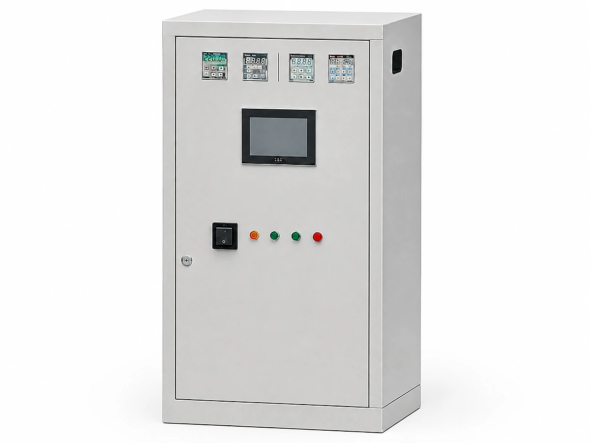 5. Control Cabinet (Mitsubishi PLC + Touch Screen + Triple Safety)