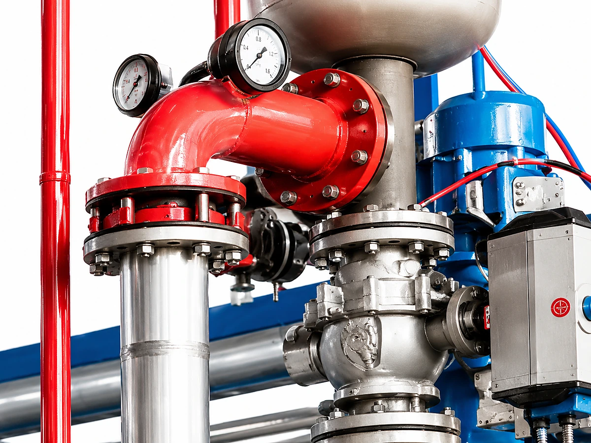 3. Pressure Control (Dual Gauge + Safety Relief Valve)