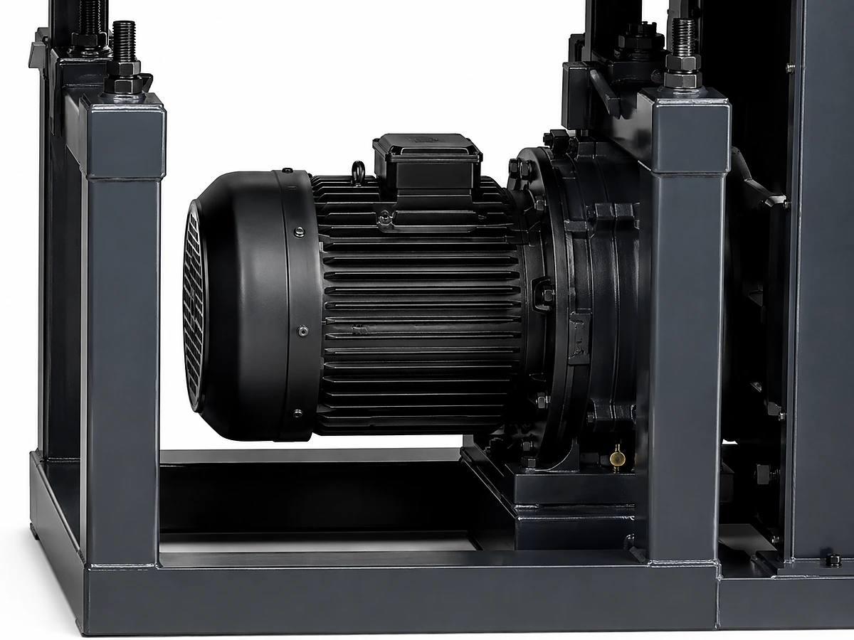 5. Drive Motor + Ratio Control System (4.35 kW VFD + PLC)