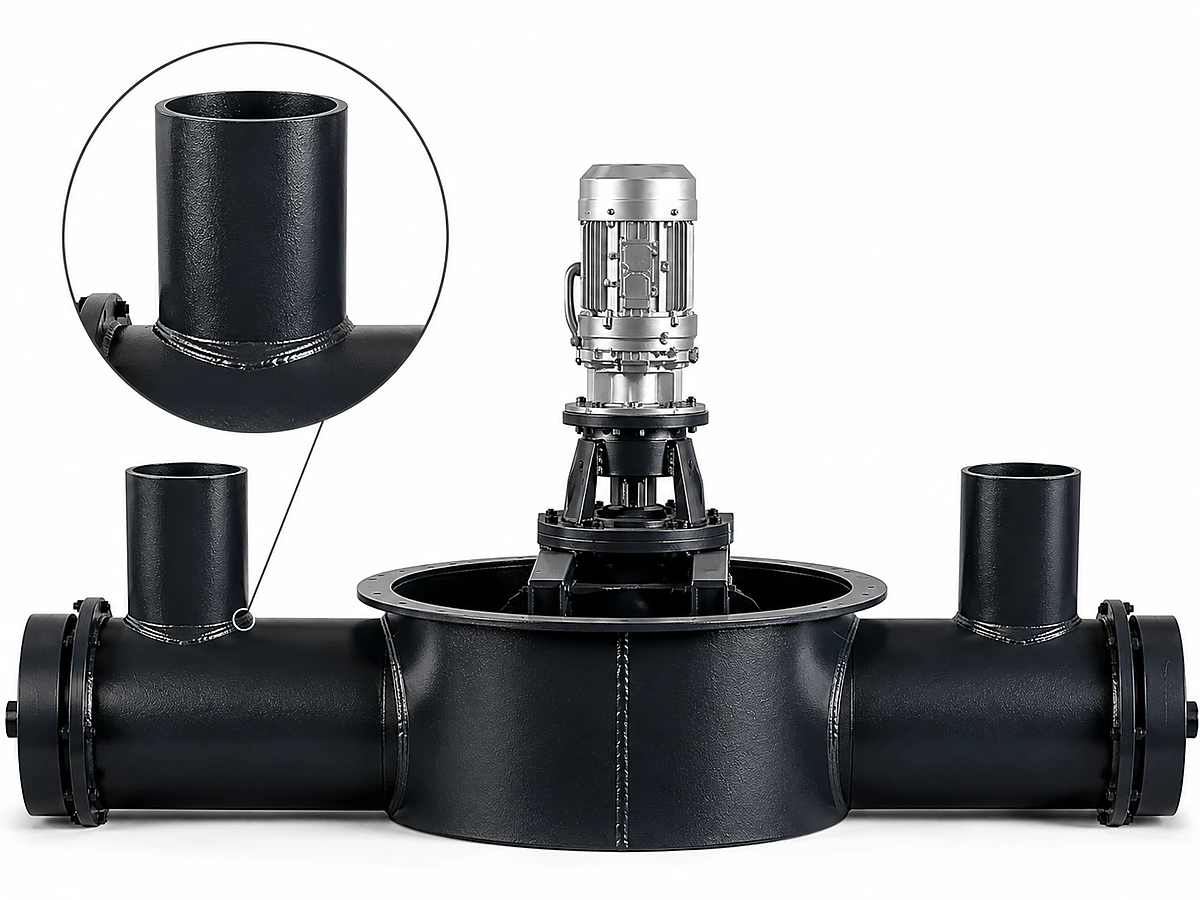 2. Recycled Material Inlet (Mirror-Side Flange)