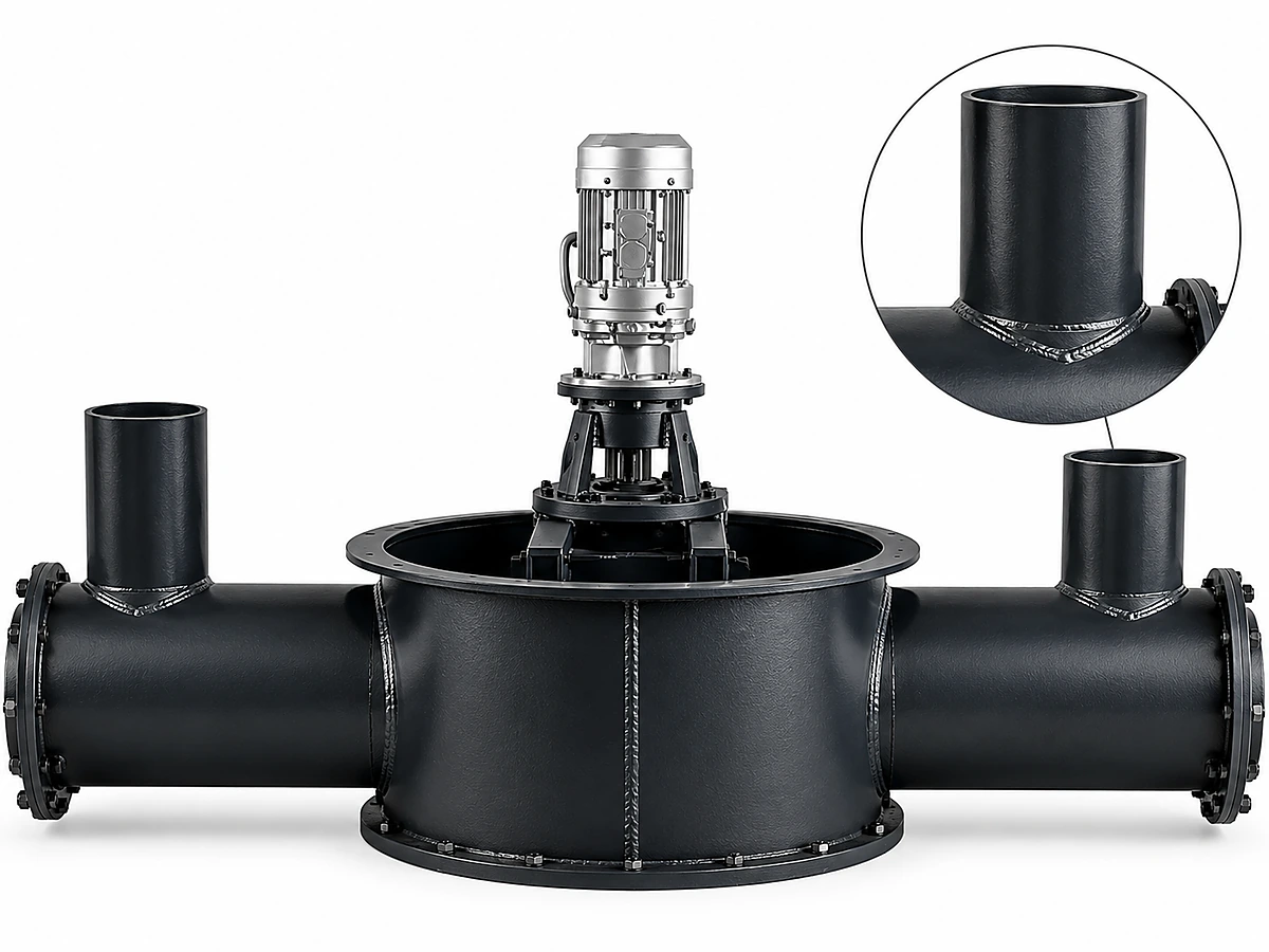 1. Virgin Material Inlet (Side Flange + Anti-Bridge Cone)