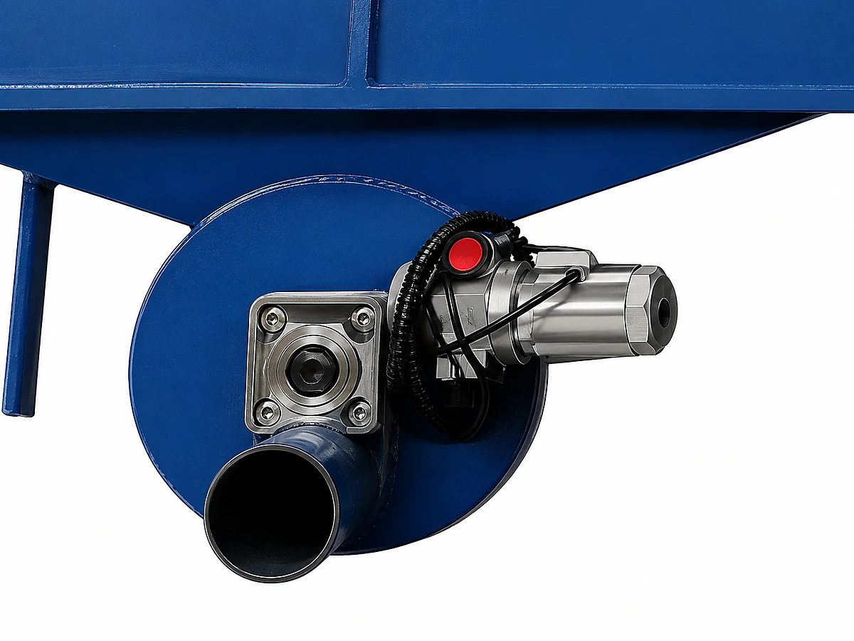 5. Bottom Discharge Valve (Pneumatic-Gear Hybrid)