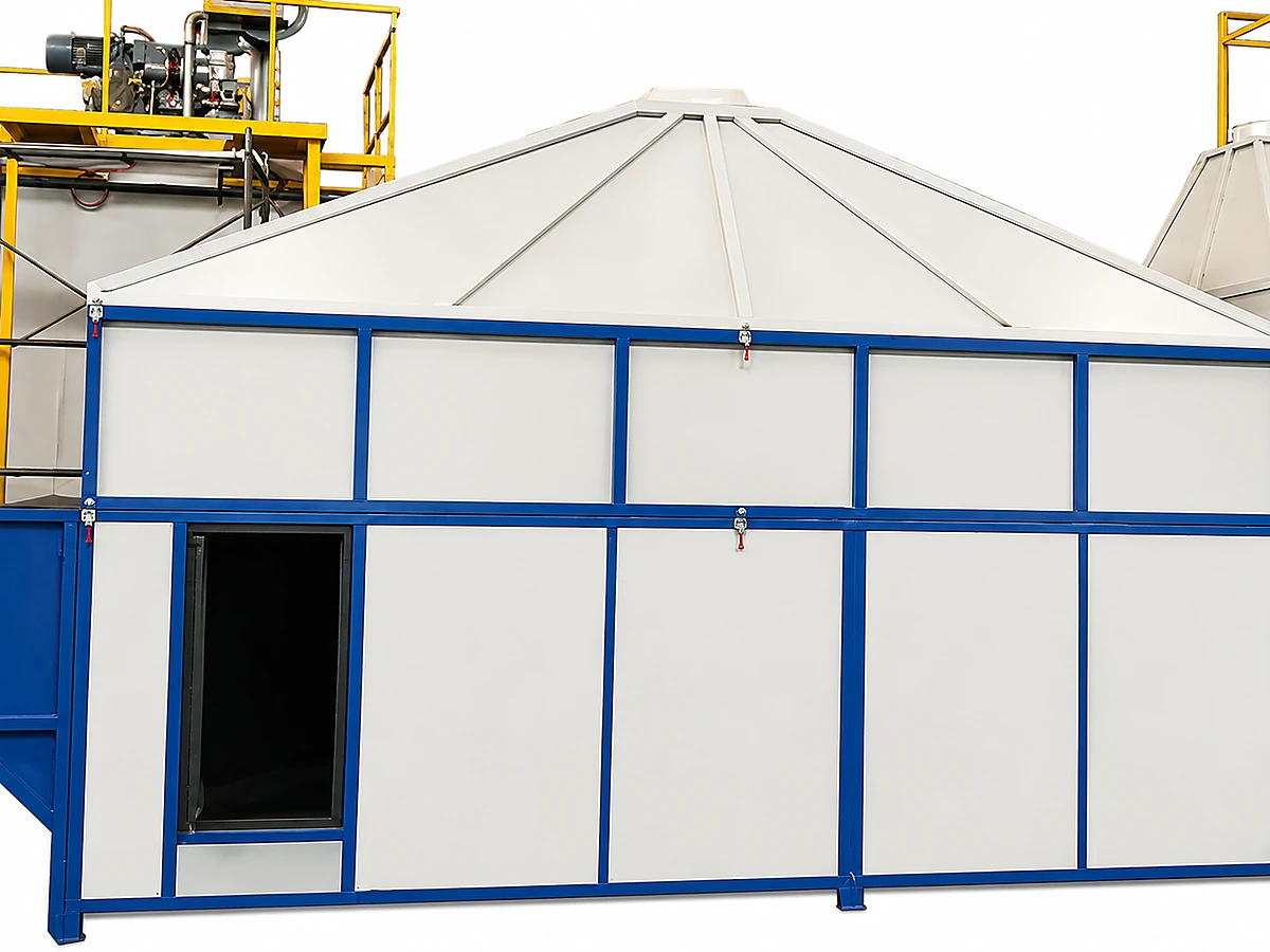 3. Drying & Cooling Unit (Fluidized Bed + Bead Aging Silo)