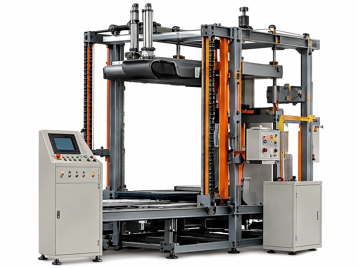 2. Vertical Cutting Unit (Multi-Wire Frame + Wire Setting System)